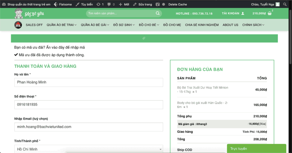Góc Bé Yêu – Shop Bách Hóa Mẹ Và Bé Tại TPHCM