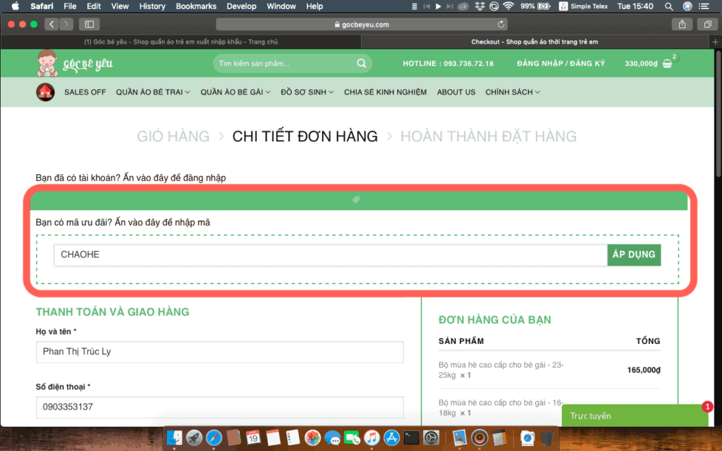 Shop quần áo thời trang trẻ em cao cấp Hàn Quốc góc bé yêu