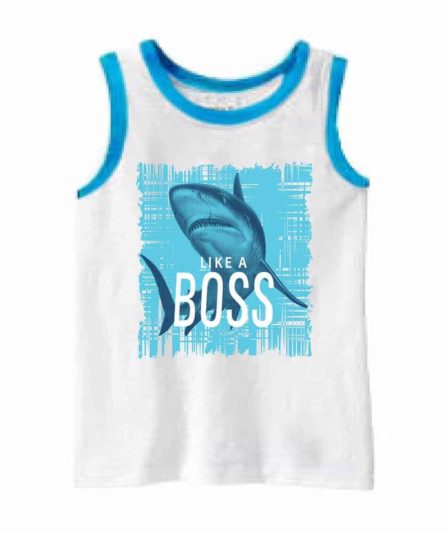 Áo Ba Lỗ Bé Trai Gapkid Xuất Dư Hoạ Tiết Cá Mập