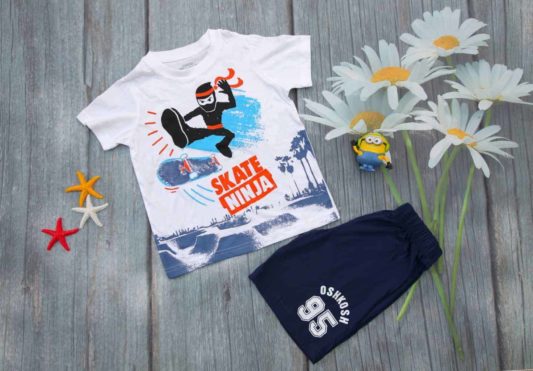 Quần áo bé trai xuất dư Oshkosh Skate Ninja