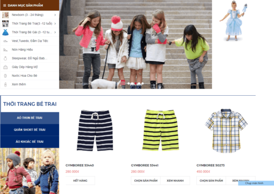 Quần áo trẻ em Fkid