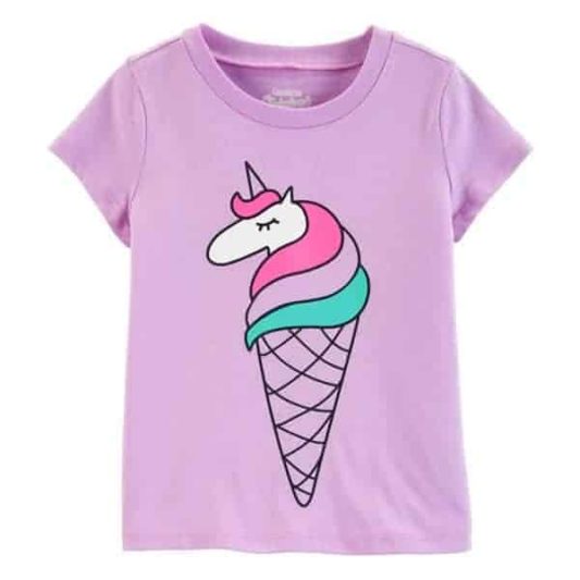 Áo bé gái họa tiết que kem