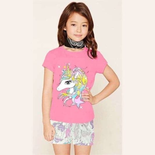 Bộ quần áo bé gái Disney ngựa Pony hồng