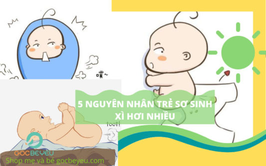Trẻ sơ sinh xì hơi nhiều có bình thường?