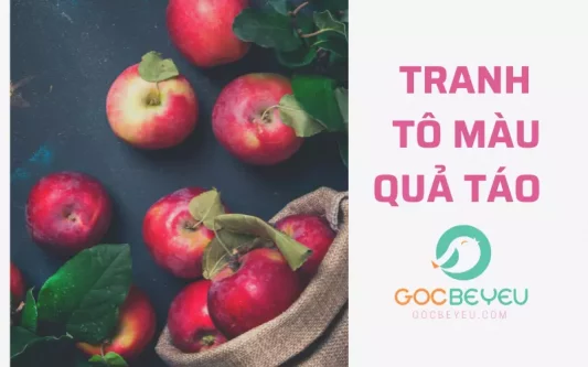 Download 50+ tranh tô màu quả táo đẹp miễn phí