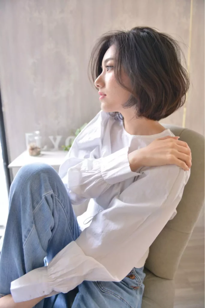 Tóc bob rẻ ngôi 7/3