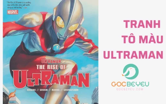 tranh tô màu ultraman đẹp cho bé
