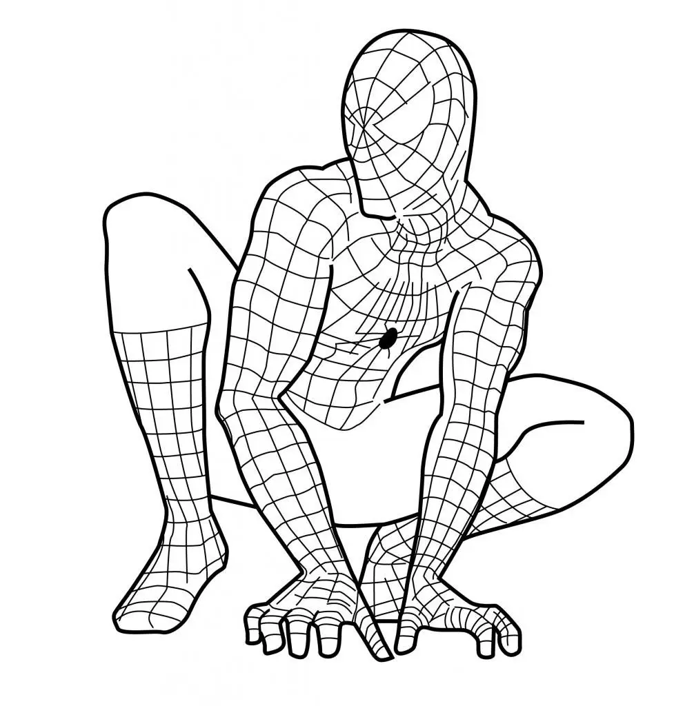 Hướng dẫn vẽ tranh tô màu siêu nhân người nhện Spiderman  How to Draw  Spiderman  YouTube
