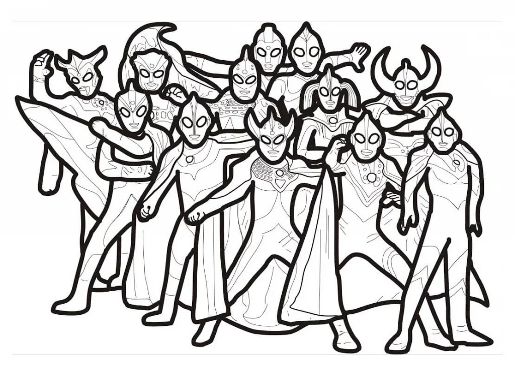 Bộ sưu tập tranh tô màu ultraman cực hot cho bé 32 %TITLE % Góc Bé Yêu - Shop Bách Hóa Mẹ Và Bé Tại TPHCM