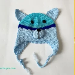 Mũ len phong cách đan bằng tay cho bé 2-3 tuổi