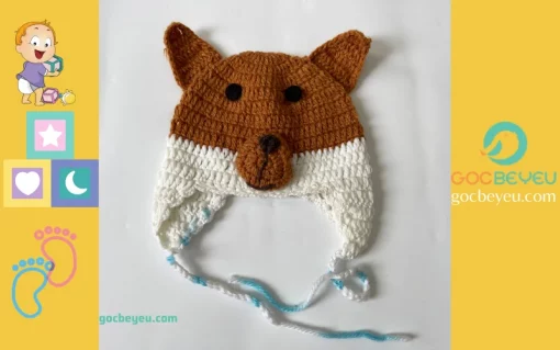 Mũ len handmade cho trẻ em 2-3 tuổi dễ thương
