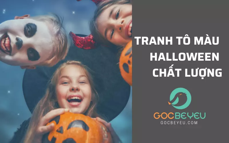 Tuyển tập 50+ tranh tô màu halloween cho bé tập tô