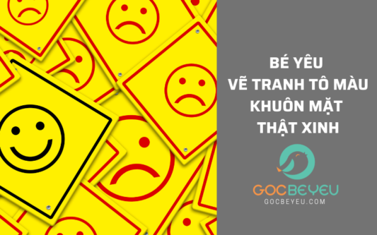 Bé yêu vẽ tranh tô màu khuôn mặt thật xinh