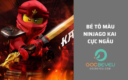 Bé tô màu Ninjago Kai cực ngầu