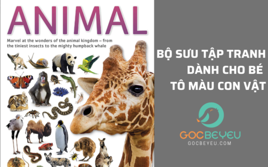 Bộ sưu tập tranh dành cho bé tô màu con vật