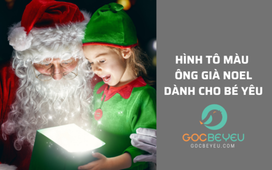 Hình tô màu ông già noel dành cho bé yêu