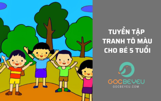 Tuyển tập trang tô màu cho bé 5 tuổi