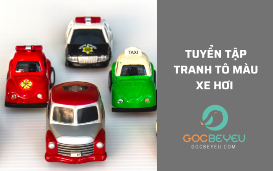 Tuyển tập tranh tô màu xe hơi dành cho bé
