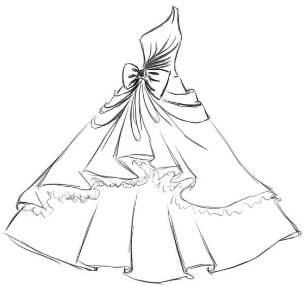 Cách vẽ một chiếc váy hoa cho đám cưới - Hướng dẫn vẽ dễ dàng từng bước -  Vẽ Howtos