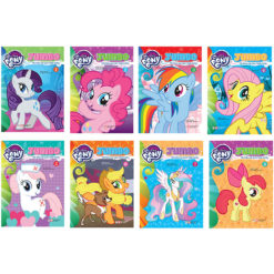 ComBo 8 Cuốn: Bộ My Little Pony-Jumbo Tô Màu Và Các Trò Chơi (Có Đề Can Dán)
